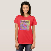 T-shirt doré Lucky Beverly Hills (Devant entier)