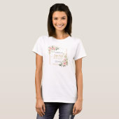 T-shirt Doré rose pâle vert 16 ans invité d'honneur (Devant entier)