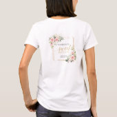 T-shirt Doré rose pâle vert 16 ans invité d'honneur (Dos)