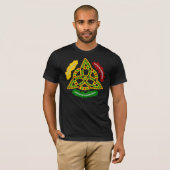 T-shirt Doré, rouge et vert (Devant entier)