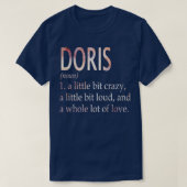 T-shirt Doris Fille Nom Définition (Design devant)