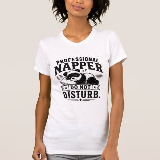 T-shirt Dormeur Professionnel Panda Mignon Endormi Ne Pas