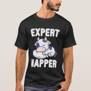 T-shirt Dormeuse experte Vache mignonne endormie Animal dr