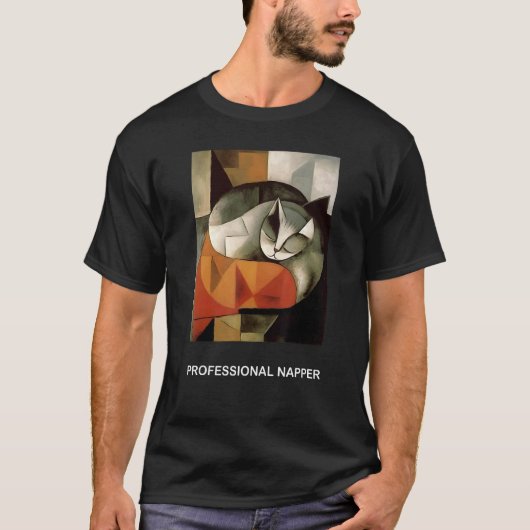 T-shirt Dormeuse professionnelle Ca pour PapaMaman chat (Devant)
