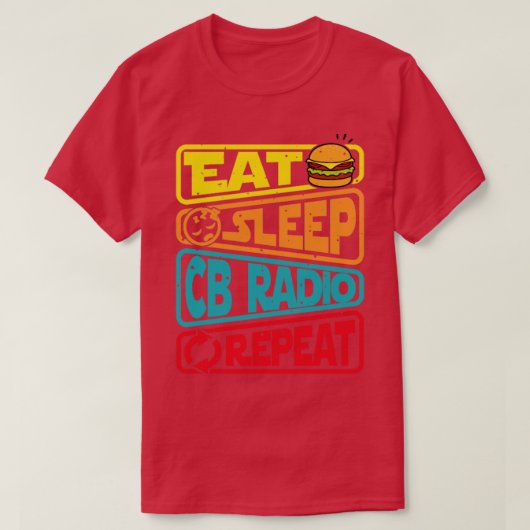 T-shirt Dormir CB Répétition radio (Design devant)