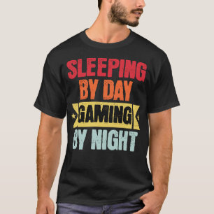 T-shirt Dormir de jour en jouant de nuit