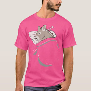 T-shirt Dormir de l'âne animal Nap Napping sciage