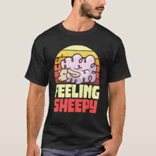 T-shirt Dormir de mouton Manger Répéter Sleepyhead Fun