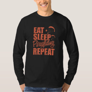 T-shirt Dormir Dormir Parapente Répéter Sport Extrême