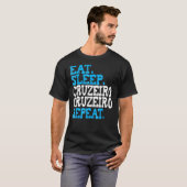 T-shirt Dormir Dos Cruzeiro Répéter (Devant entier)