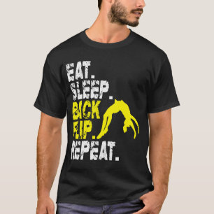T-shirt Dormir Dos Retourner Répéter Acrobat Gymnastique