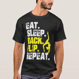 T-shirt Dormir Dos Retourner Répéter Gymnastique Gymnastiq