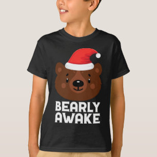 T-shirt Dormir drôle Laze Bearly réveiller Brown Ours Chri