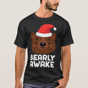 T-shirt Dormir drôle Laze Bearly réveiller Brown Ours Chri