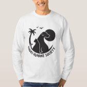 T-shirt Dormir long masculin avec logo noir KHS (Devant)