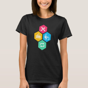 T-shirt Dormir Manger Travail Répéter Attractif Design cré