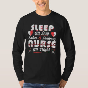 T-shirt Dormir Toute La Journée Travail Et Livraison Infir