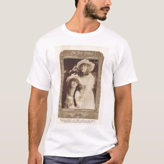 T-shirt Dorothy Gish Lillian Gish 1917 (Devant)