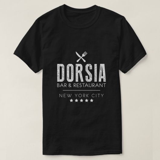T-shirt Dorsia Bar & amp ; Restaurant Essentiel (Design devant)