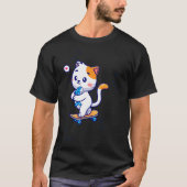 T-shirt Dory drôle chat nage dell (Devant)