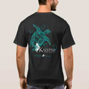 T-shirt Dos avant de tortue de mer d'îles hawaïennes de