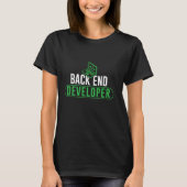 T-shirt Dos Coder programmeur de code du développeur back- (Devant)