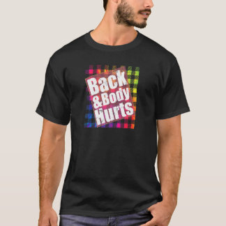 T-shirt Dos & Corps Fait Mal TieDye Carreaux Citation Yog