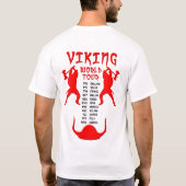 T-shirt Dos de chemise de tour du monde de Viking (Dos)