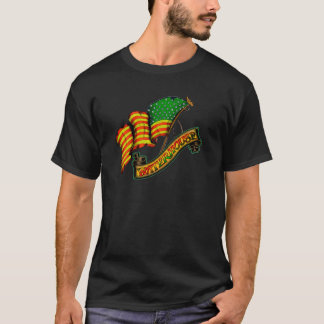 T-shirt DOS de LION du DRAPEAU W/JAMAICA du CHÂTEAU D'EAU
