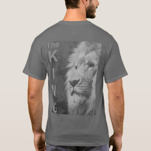 T-shirt Dos Design Élégant Pop Art Moderne Tête de Lion Ho