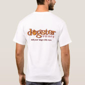 T-shirt Dos d'URL de photo de chemise de Dogster (Dos)