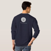 T-shirt Dos Et Avant Imprimer Charger Le Logo Mens Navy Bl (Dos entier)