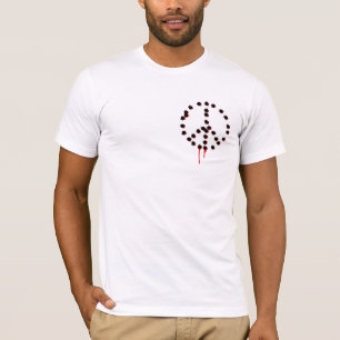 T-shirt Dos : La paix ne peut pas être réalisée par la