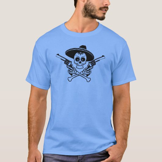 T-shirt Dos Pistoles drôle (Devant)