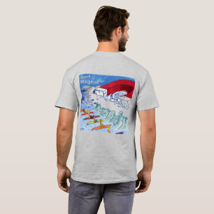 T-shirt dos Surf Magnet homme gris