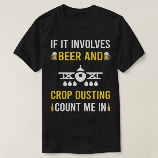 T-shirt Dosage De La Bière Et De La Culture Duster (Design devant)