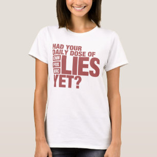T-shirt Dose quotidienne de mensonges (médias des USA)