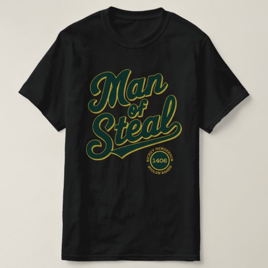 T-shirt Dossier de base volé - Rickey Henderson (Design devant)