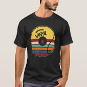 T-shirt Dossier Vinyle Vintage Retro (Devant)