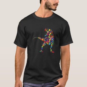 T-shirt Dot Day Dinosaur Coloré Trex Dinosaur polka Dot