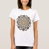 T-shirt Dot rouge Mandala Fleur 2 (Devant)