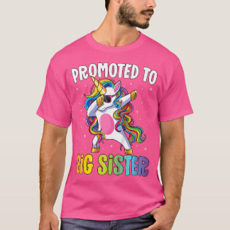T-shirt Doted To Big Sister Girls Dabbing Unicorn