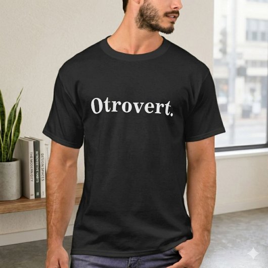 T-shirt d'otrovert (mi-introverti, mi-extraverti)