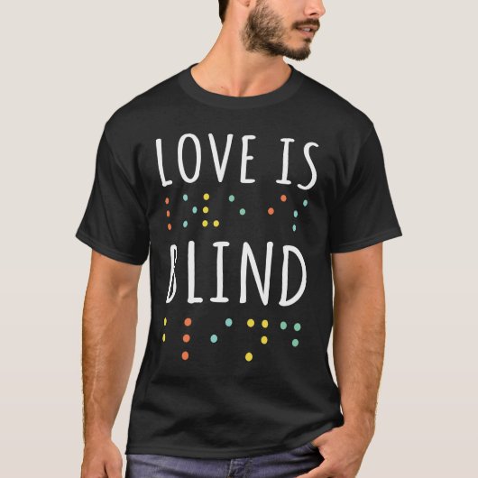 T-shirt Dots Braille Alphabet Braille Language Love Braill (Devant)