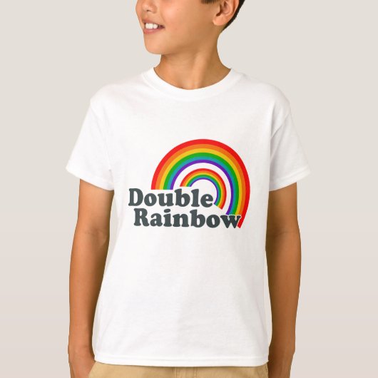 T-shirt Double arc-en-ciel (Devant)