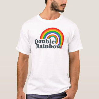 T-shirt Double arc-en-ciel