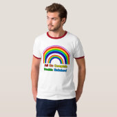 T-shirt Double arc-en-ciel (Devant entier)