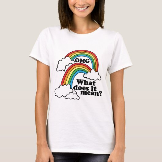 T-shirt Double arc-en-ciel (Devant)