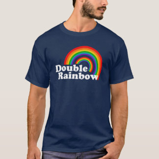 T-shirt Double arc-en-ciel