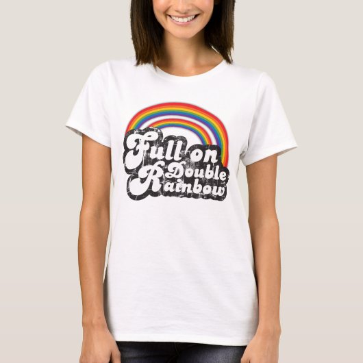 T-shirt Double arc-en-ciel (Devant)